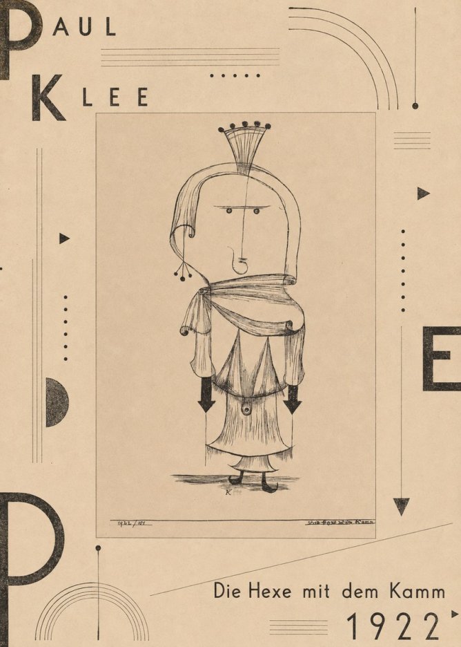 Paul Klee Die Hexe Mit Dem Kamm No5 - Plakat
