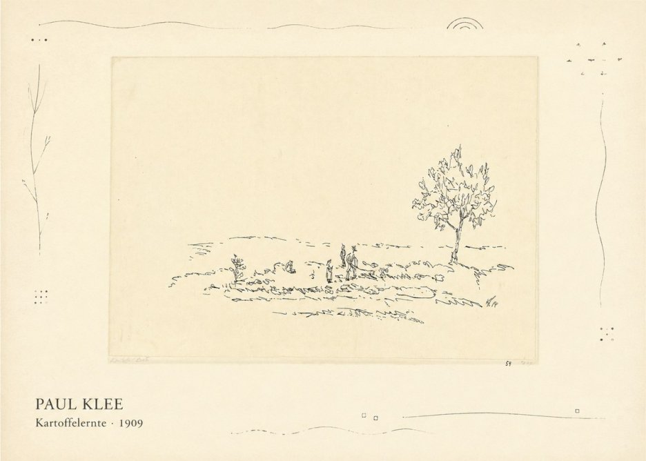 Paul Klee Kartoffelernte · 1909 No3 - Plakat