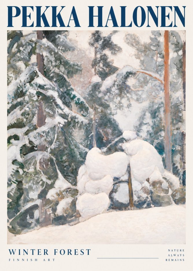 Pekka Halonen Winter Forest II No6 - Plakat