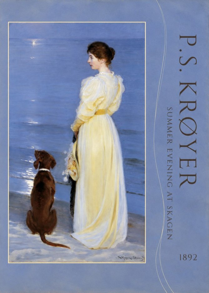 P.S. Krøyer Summer Evening at Skagen No2 - Plakat