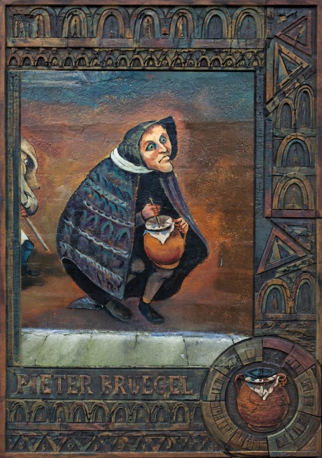 Pieter Bruegel The Beggar Woman with Jug No6 - Plakat