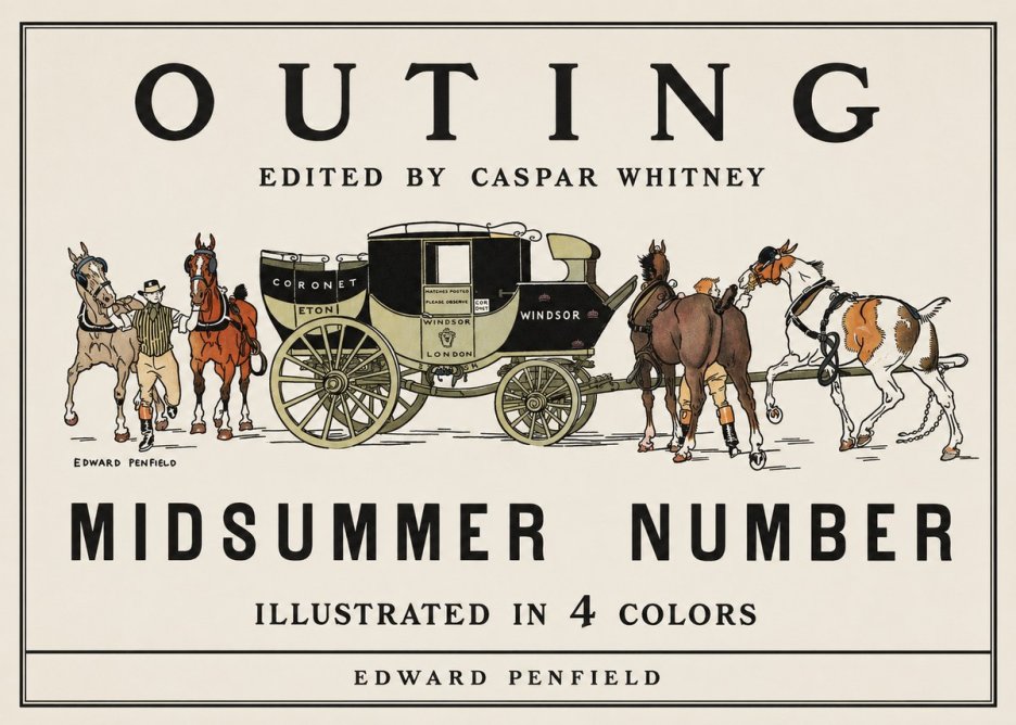 Edward Penfield Outing - Midsummer Number No1 - Plakat