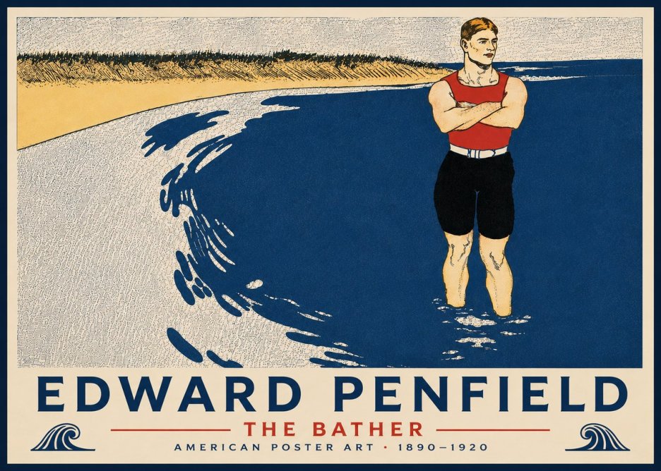 Edward Penfield The Bather No6 - Plakat
