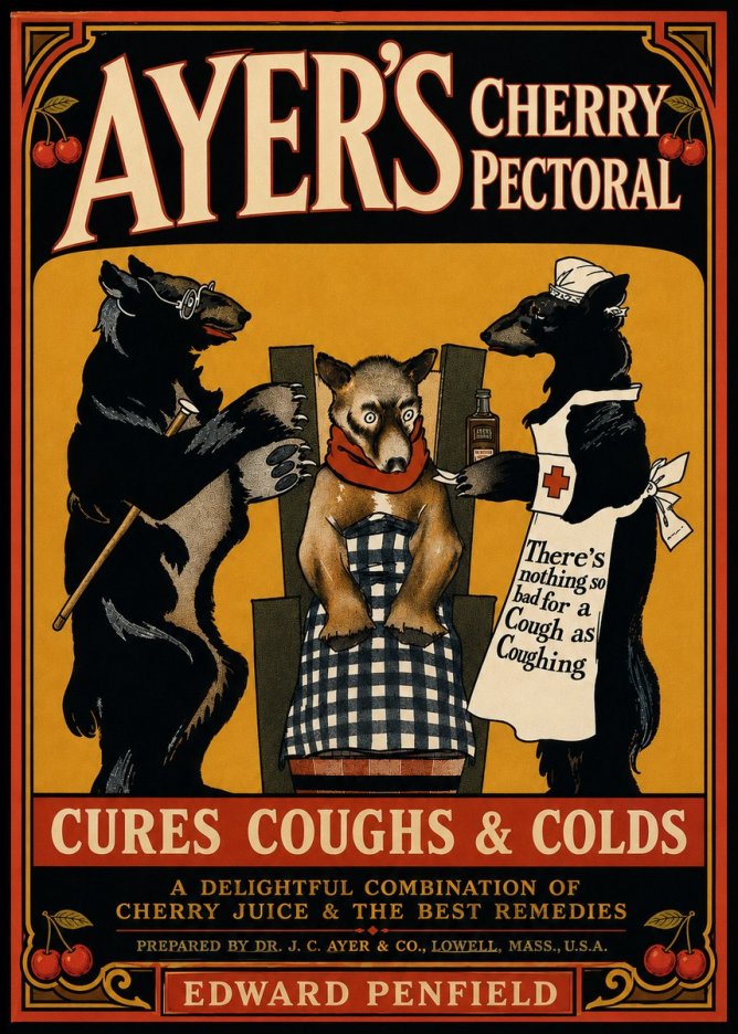 Edward Penfield Ayer's Cherry Pectoral No5 - Plakat