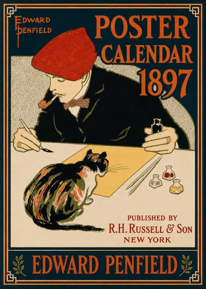 Edward Penfield Poster Calendar 1897 No4 - Plakat