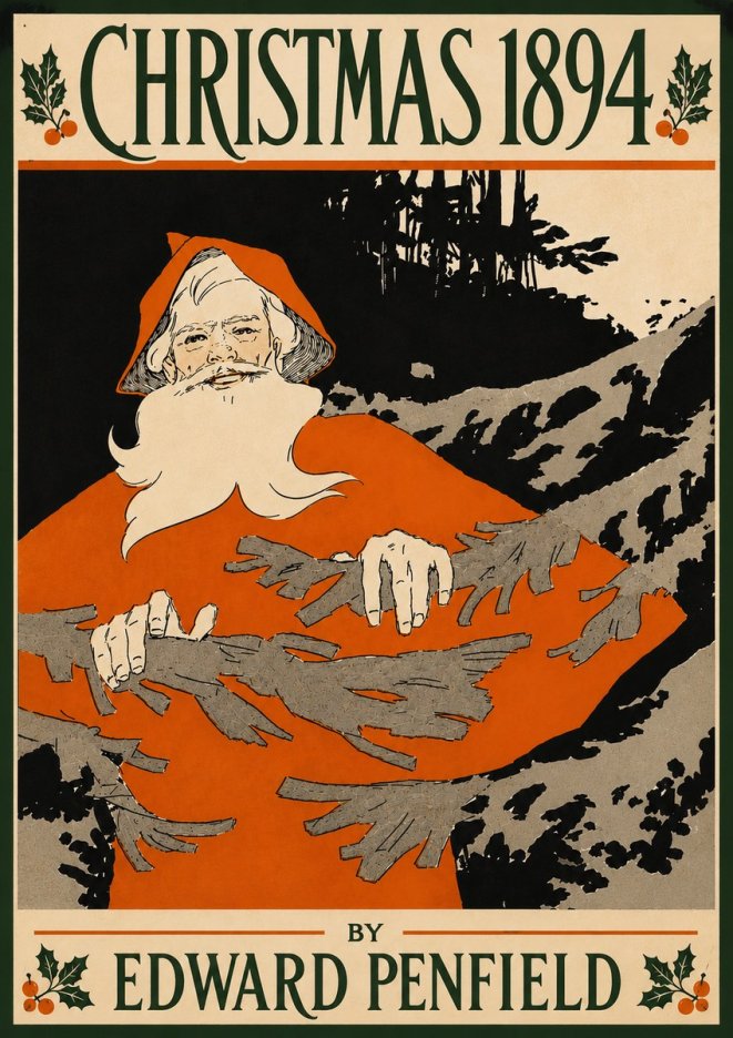 Edward Penfield Christmas 1894 No6 - Plakat