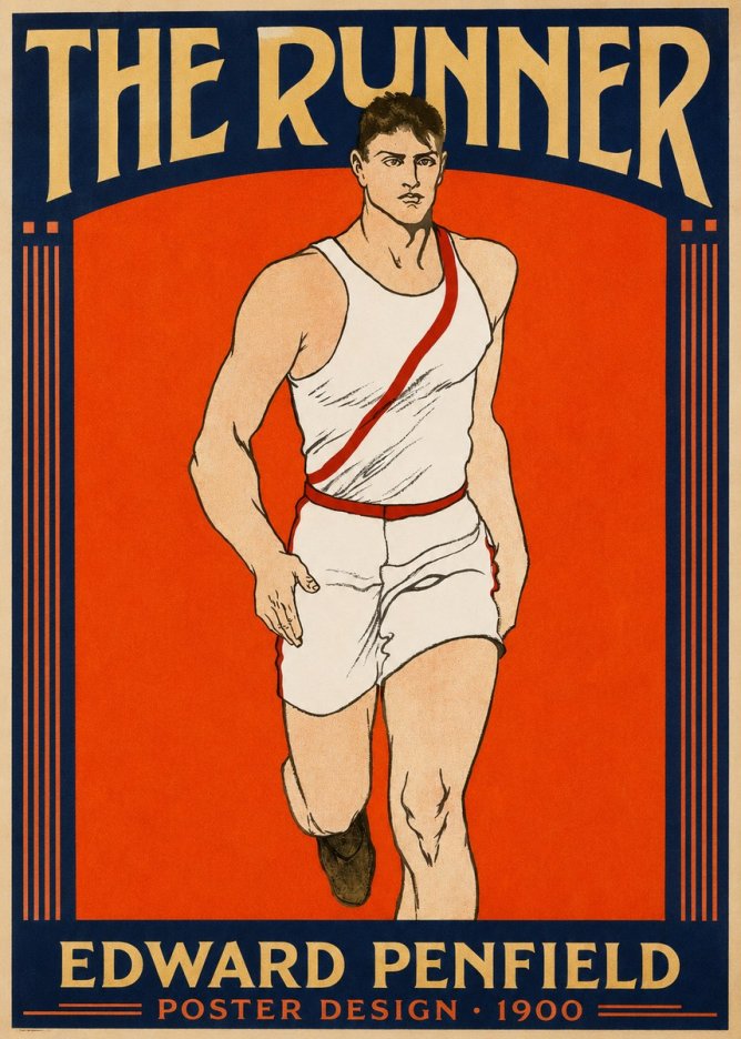 Edward Penfield The Runner No2 - Plakat