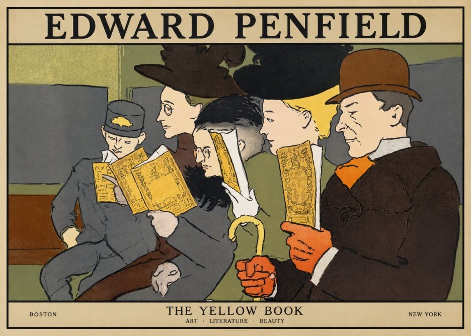 Edward Penfield The Yellow Book II No1 - Plakat