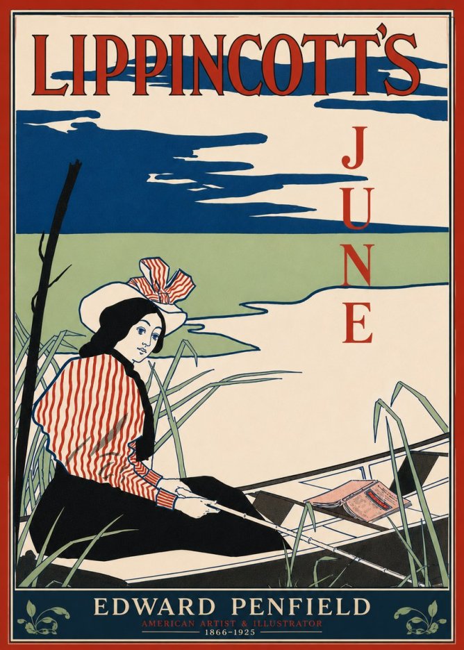 Edward Penfield Lippincott's June No5 - Plakat
