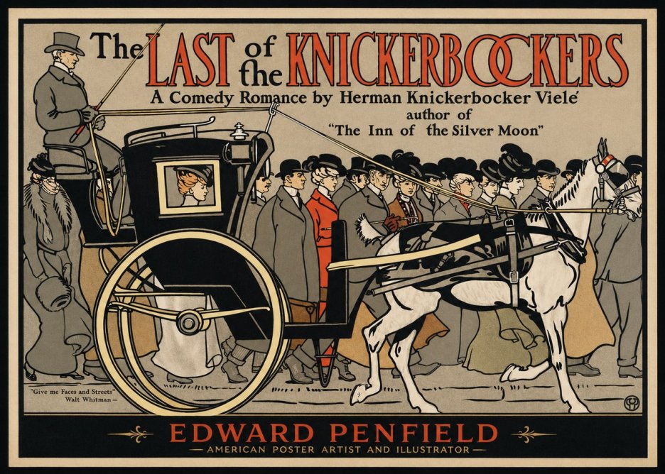 Edward Penfield The Last of the Knickerbockers No1 - Plakat