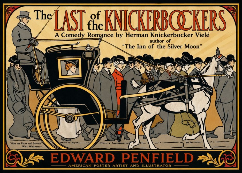 Edward Penfield The Last of the Knickerbockers No4 - Plakat