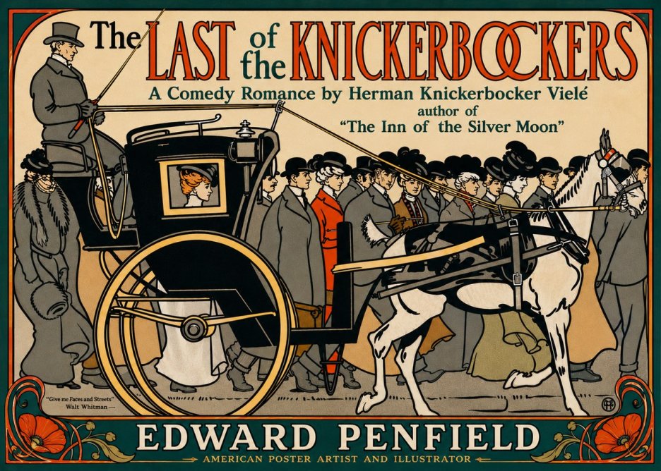 Edward Penfield The Last of the Knickerbockers No6 - Plakat