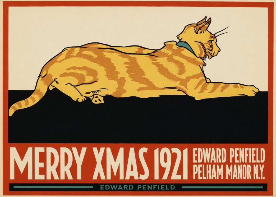 Edward Penfield Merry Xmas 1921 No2 - Plakat