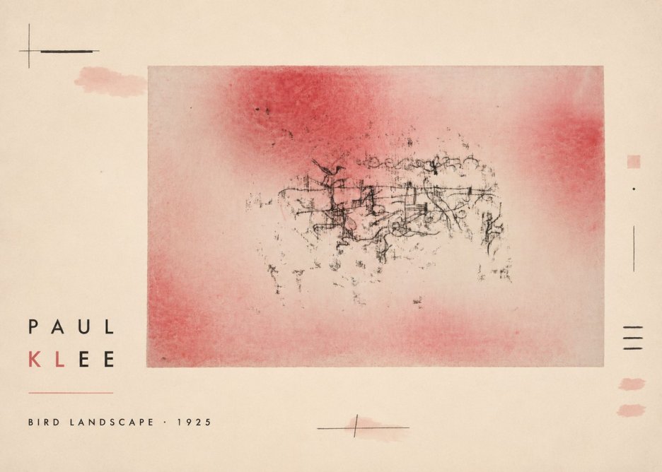 Paul Klee Bird Landscape No2 - Plakat