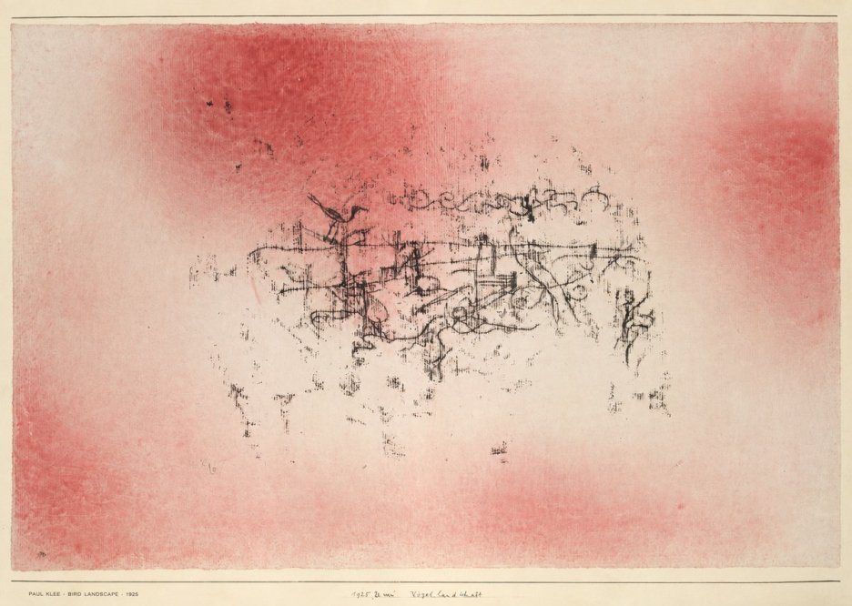 Paul Klee Bird Landscape No6 - Plakat