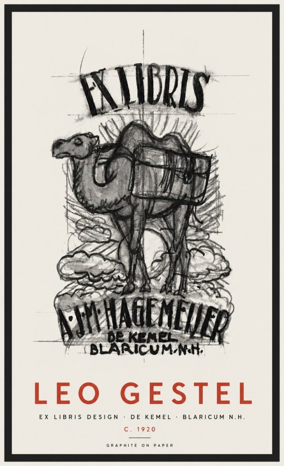 Leo Gestel Ex Libris Design No2 - Plakat
