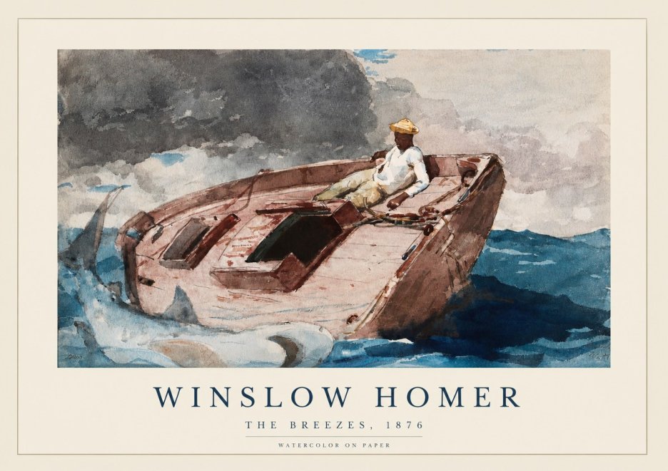 Winslow Homer The Breezes No1 - Plakat