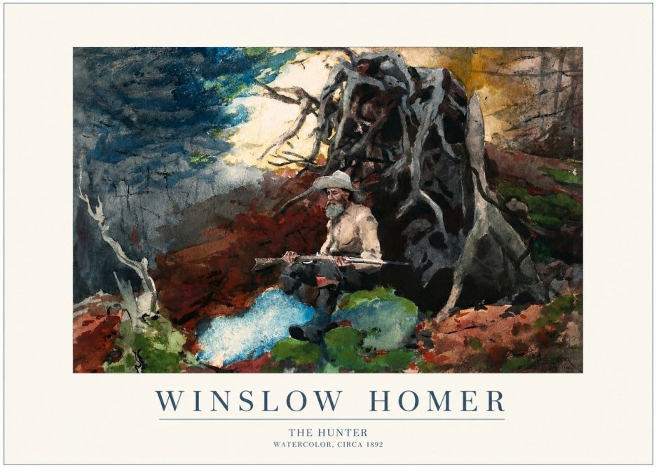 Winslow Homer The Hunter No1 - Plakat