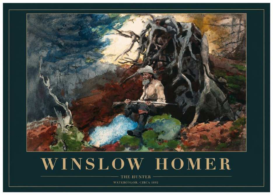 Winslow Homer The Hunter No2 - Plakat
