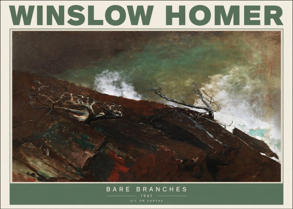 Winslow Homer Bare Branches, 1892 No2 - Plakat