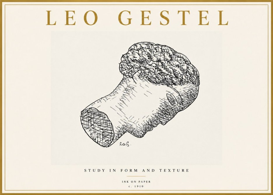 Leo Gestel Study in Form and Texture No5 - Plakat