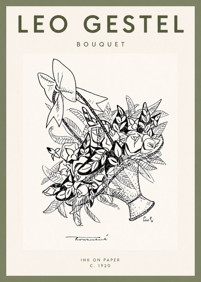 Leo Gestel Bouquet No2 - Plakat