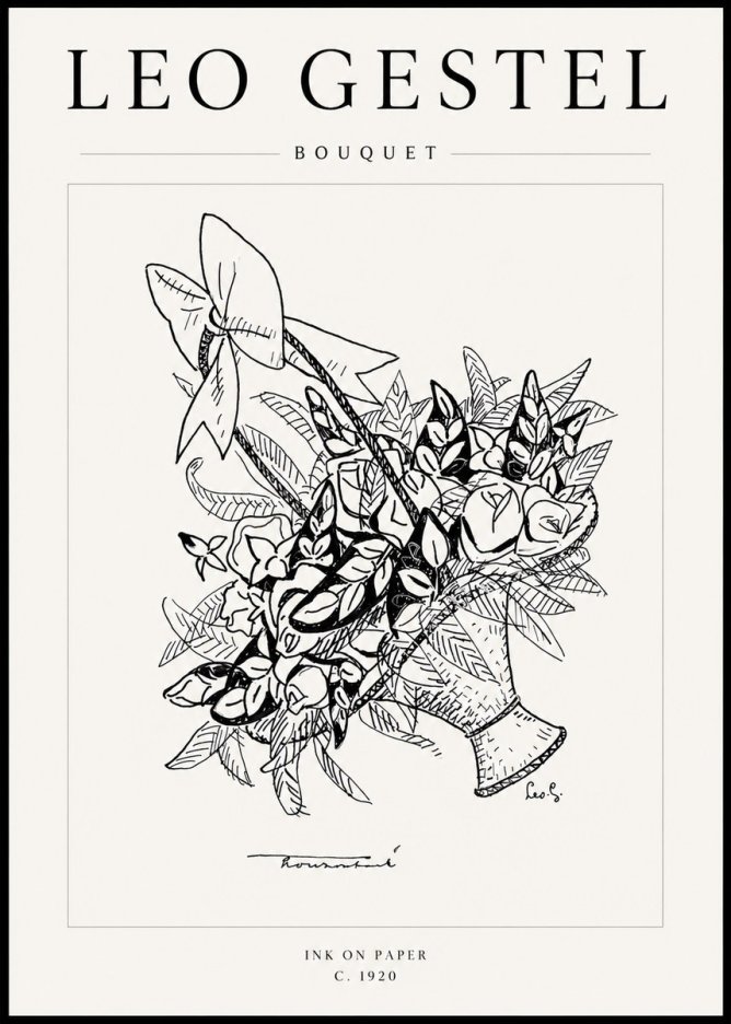 Leo Gestel Bouquet No4 - Plakat