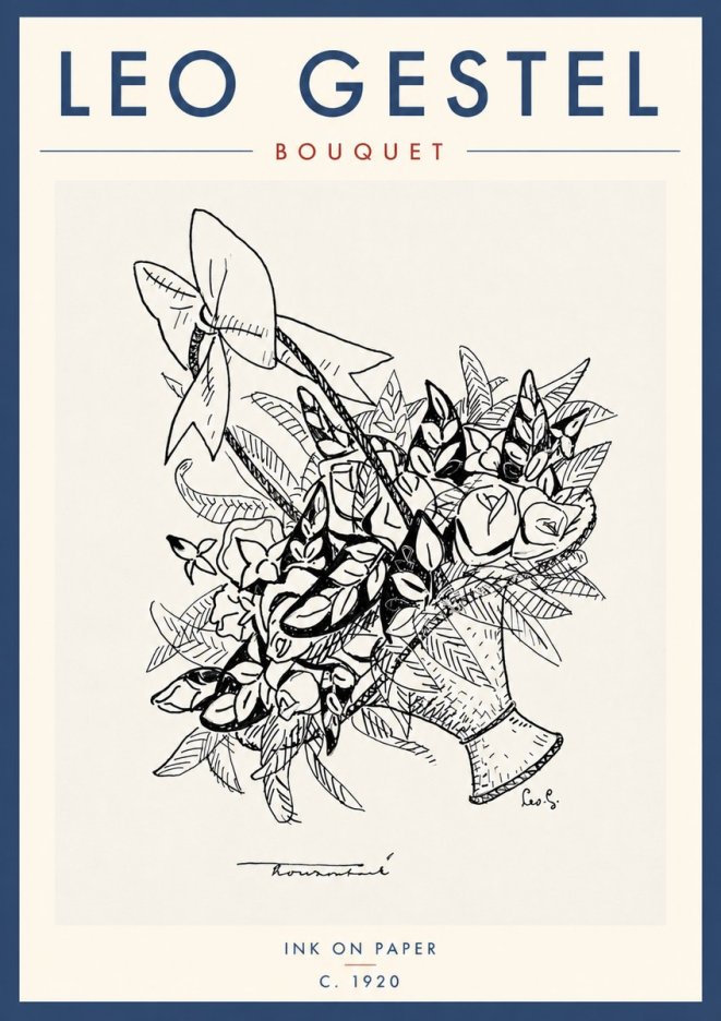 Leo Gestel Bouquet No5 - Plakat