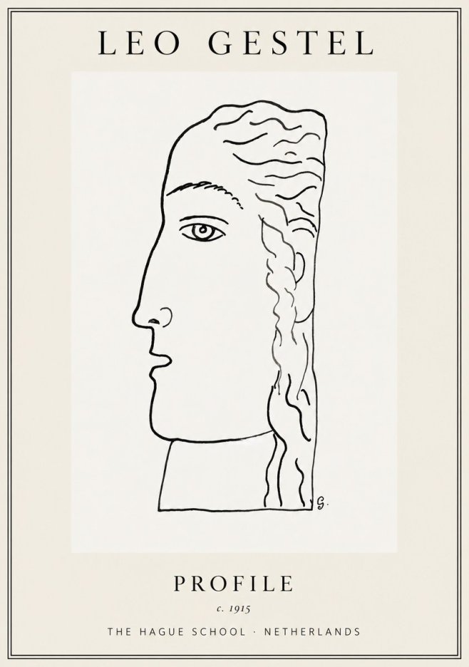 Leo Gestel Profile No1 - Plakat