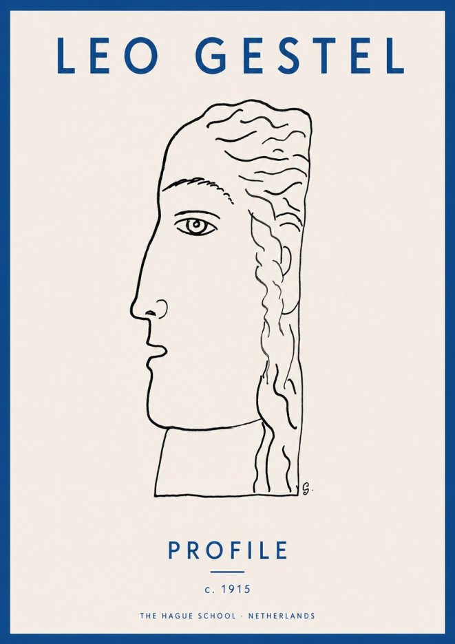 Leo Gestel Profile No2 - Plakat