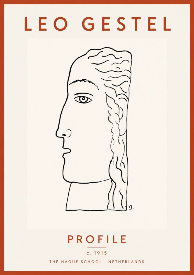 Leo Gestel Profile No4 - Plakat