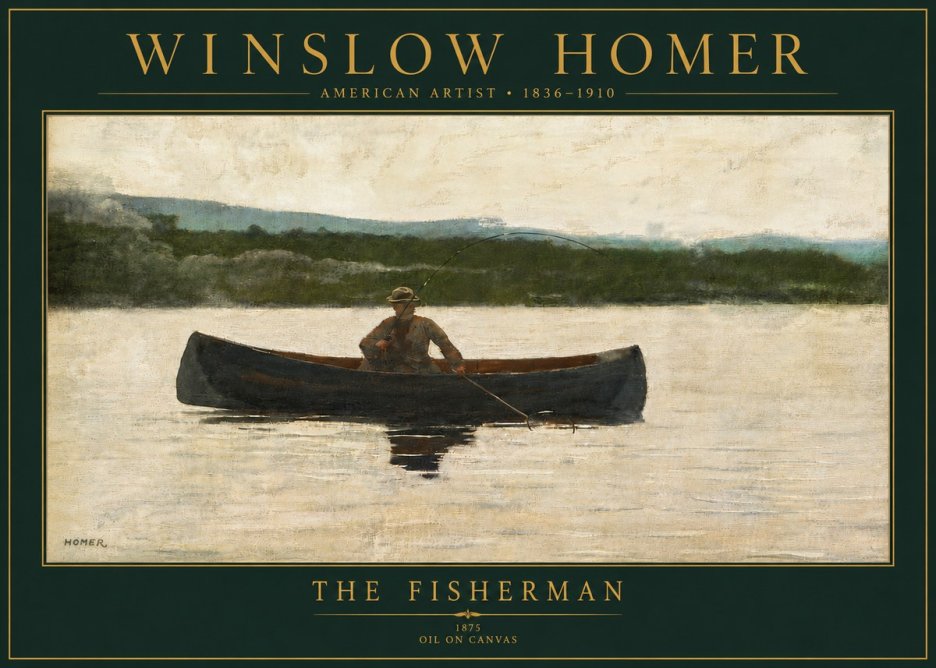 Winslow Homer The Fisherman No5 - Plakat