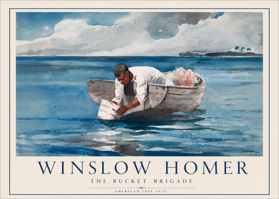 Winslow Homer The Bucket Brigade No5 - Plakat