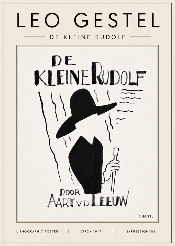 Leo Gestel De Kleine Rudolf No6 - Plakat