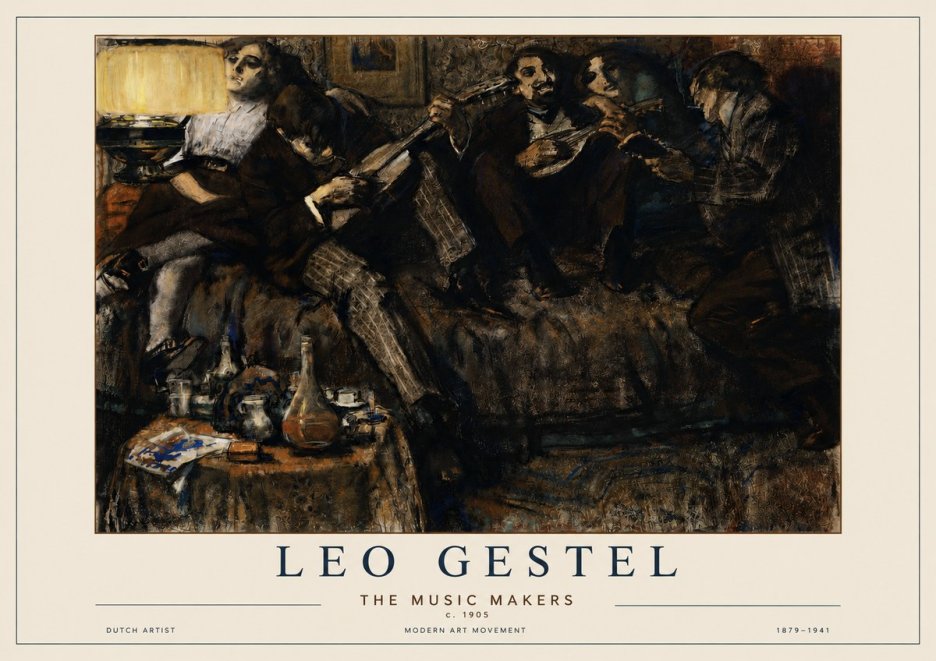 Leo Gestel The Music Makers No3 - Plakat
