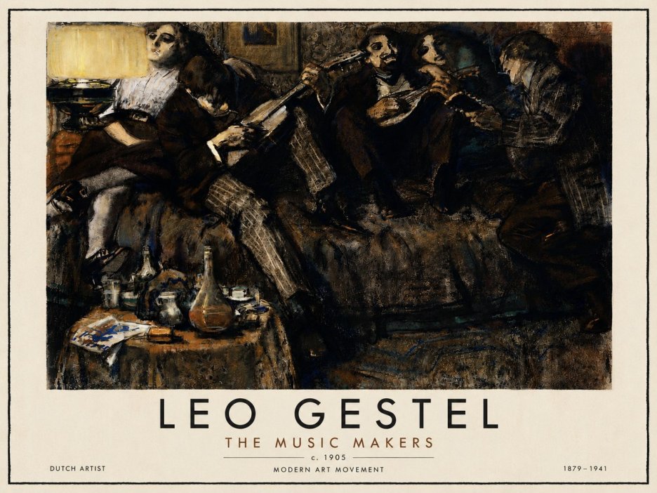 Leo Gestel The Music Makers No5 - Plakat