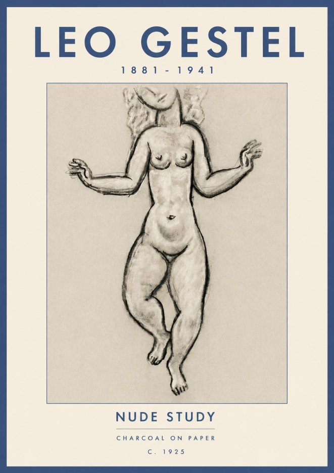 Leo Gestel Nude Study No6 - Plakat