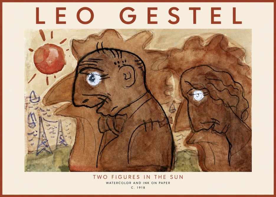 Leo Gestel Two Figures in the Sun No3 - Plakat