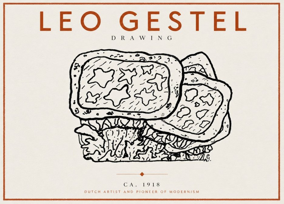 Leo Gestel Drawing Ca. 1918 No5 - Plakat