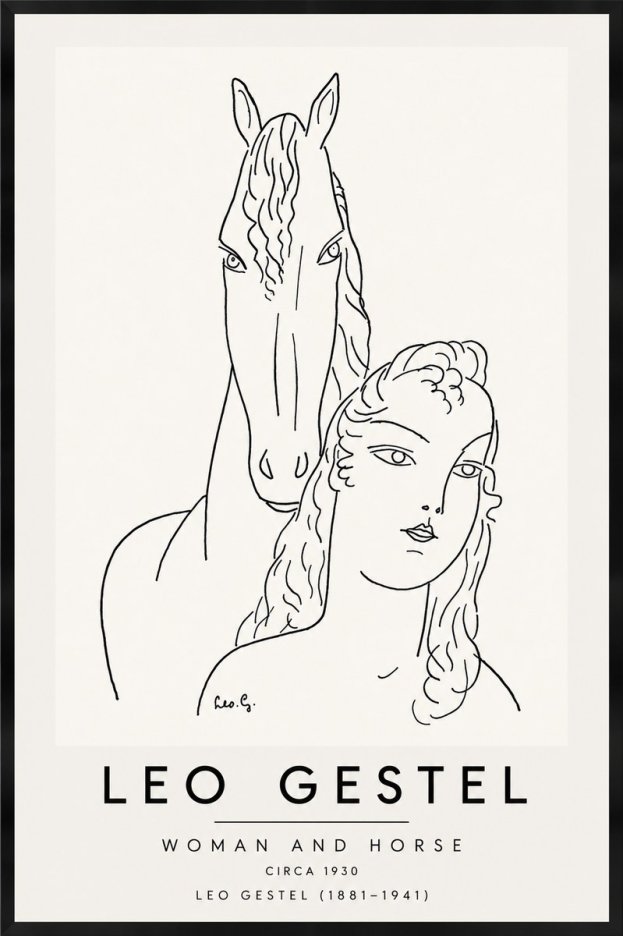 Leo Gestel Woman and Horse No6 - Plakat