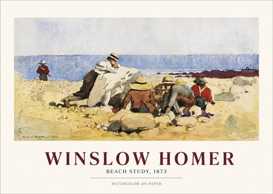 Winslow Homer Beach Study No3 - Plakat