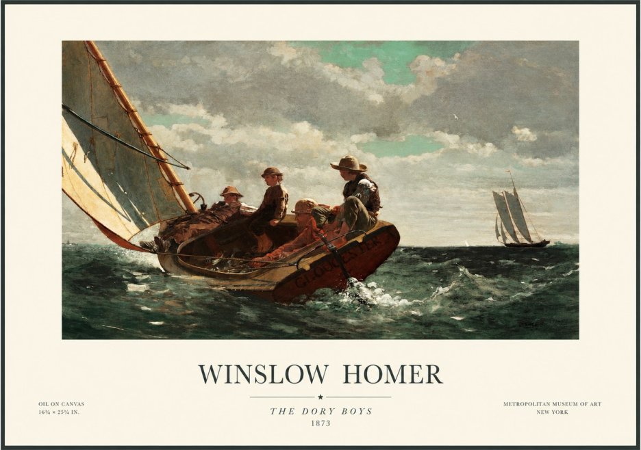 Winslow Homer The Dory Boys No1 - Plakat