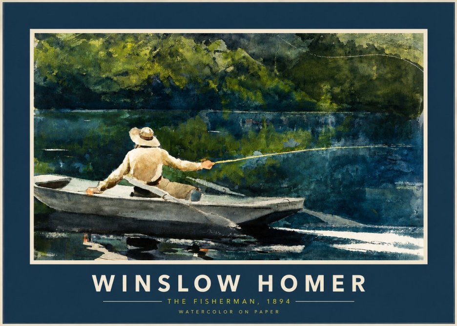 Winslow Homer The Fisherman, 1894 No2 - Plakat