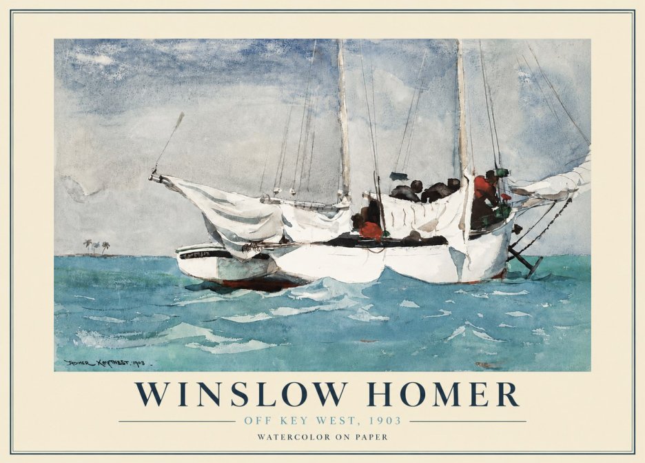 Winslow Homer Off Key West, 1903 No4 - Plakat