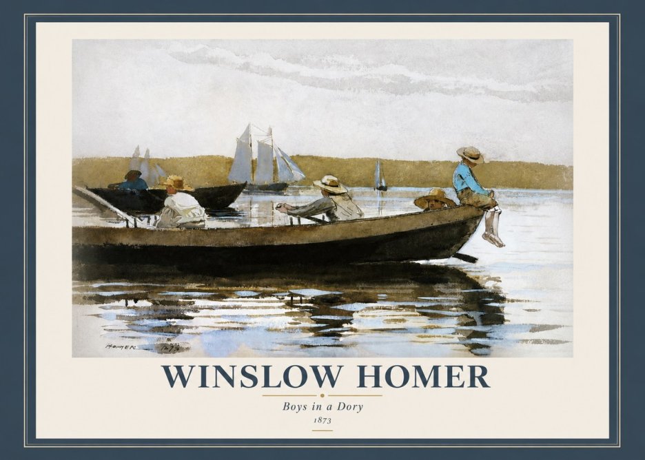 Winslow Homer Boys in a Dory II No2 - Plakat