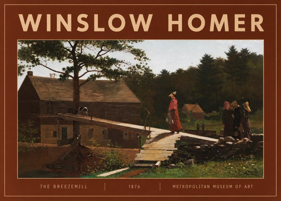 Winslow Homer The Breezemill No4 - Plakat