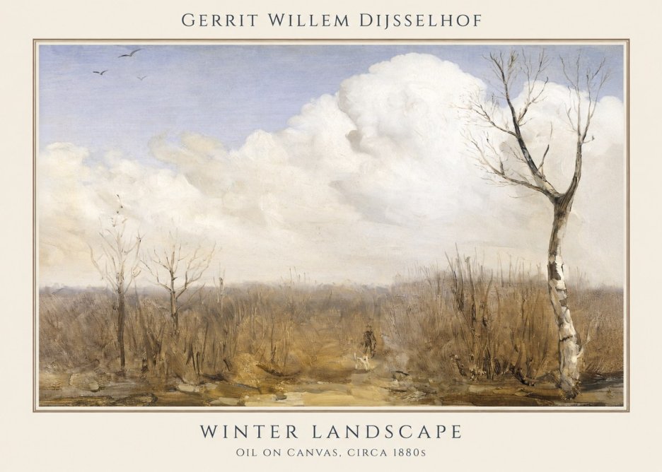 Gerrit Willem Dijsselhof Winter Landscape No1 - Plakat