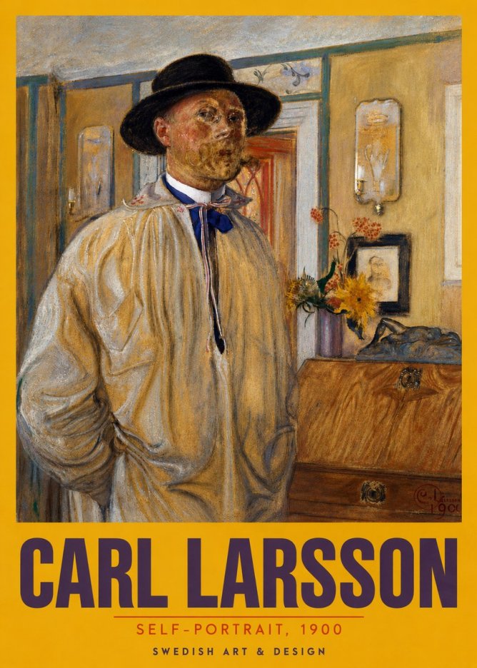 Carl Larsson Self-portrait No5 - Plakat
