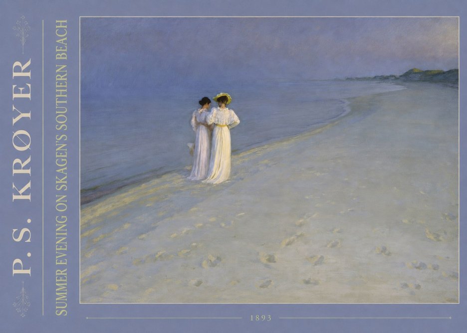 P.S. Krøyer Summer Evening on Skagen's Southern Beach No4 - Plakat
