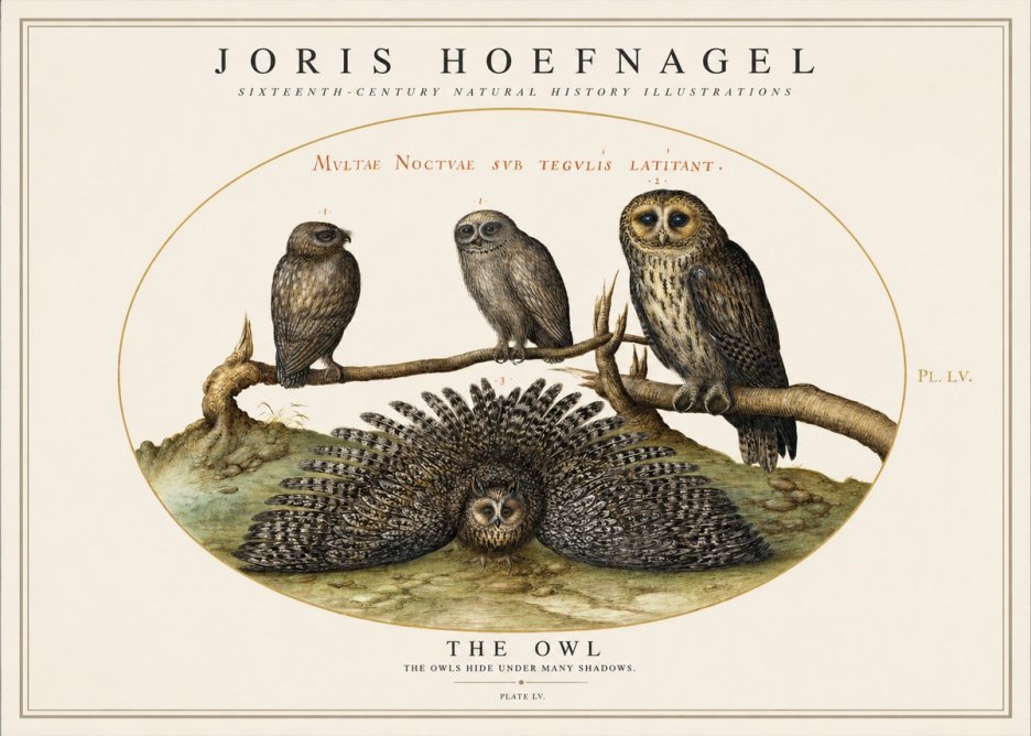 Joris Hoefnagel Noctva Volat No5 - Plakat